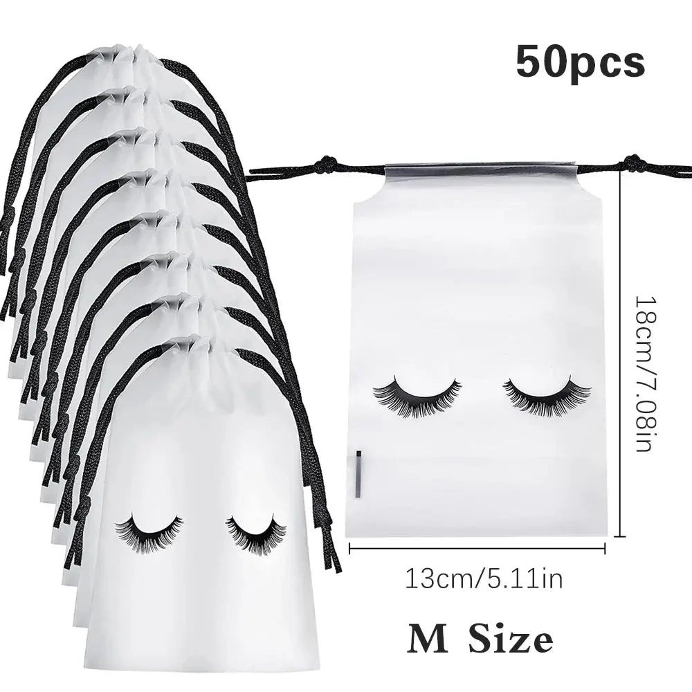 50 Pcs Eyelash Aftercare Bags - Trendy Tags Store