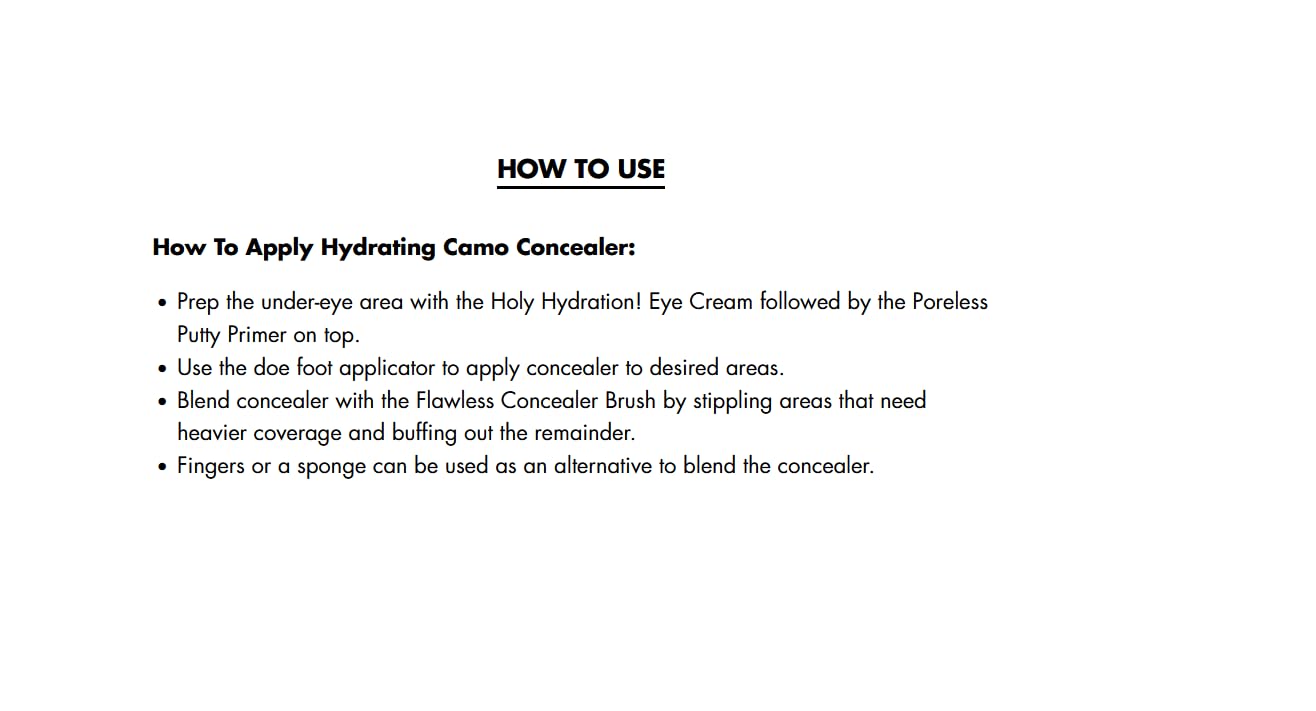 e.l.f. Hydrating Camo Concealer, Lightweight, Full Coverage, Long Lasting, Conceals, Corrects, Covers, Hydrates, Highlights, Light Sand, Satin Finish, 25 Shades, All-Day Wear, 0.20 Fl Oz