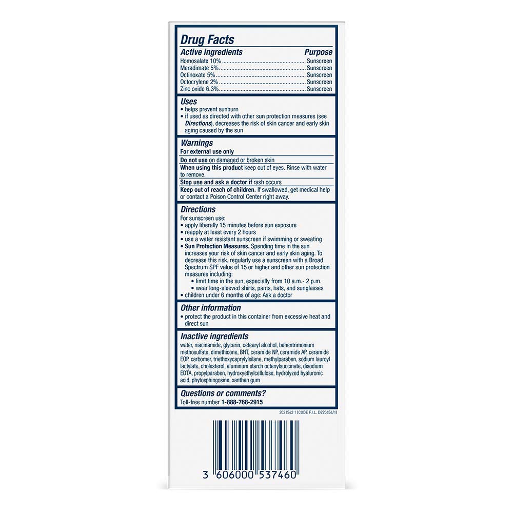 CeraVe AM Facial Moisturizing Lotion with SPF 30 | Oil-Free Face Moisturizer with SPF | Formulated with Hyaluronic Acid, Niacinamide & Ceramides | Broad Spectrum Sunscreen | 3 Ounce