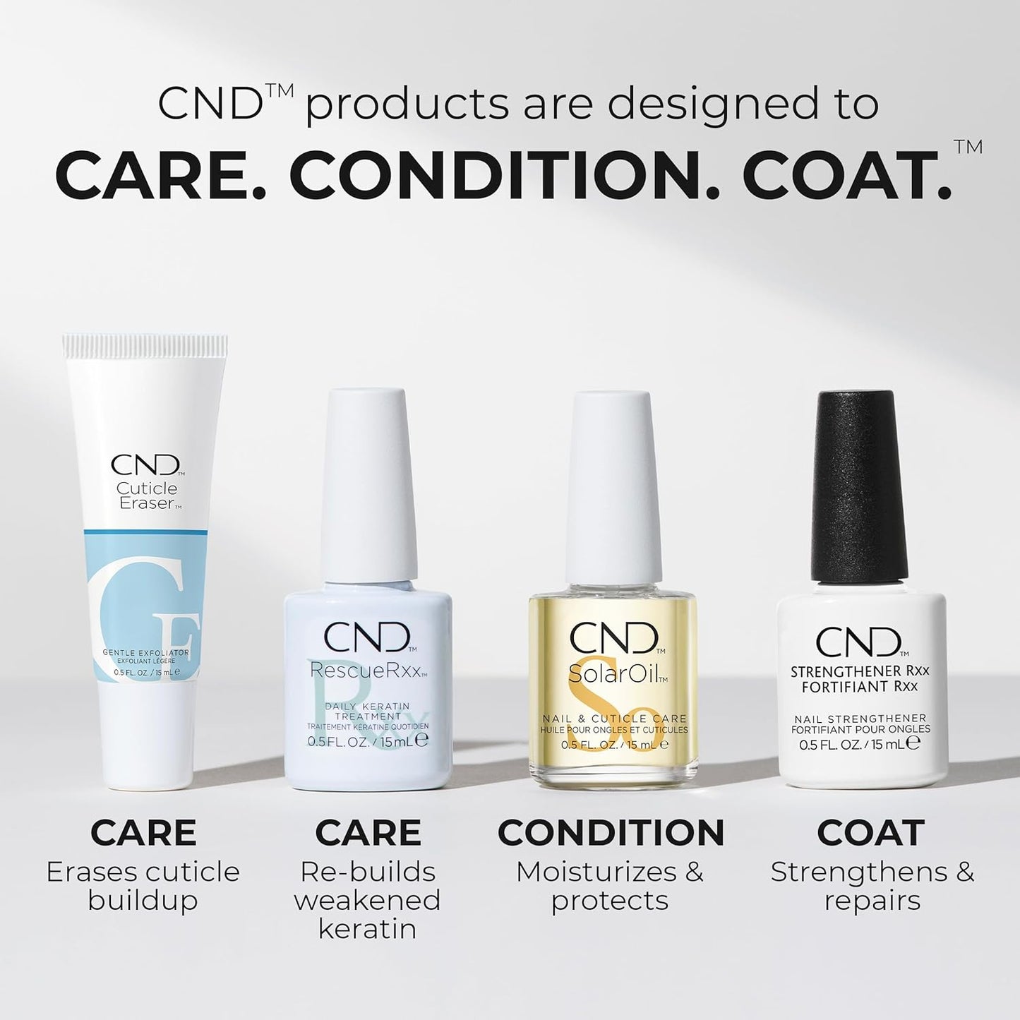 CND Solar Oil Cuticle Oil, Natural Blend Of Jojoba, Vitamin E, Rice Bran and Sweet Almond Oils, Moisturizes and Conditions Skin