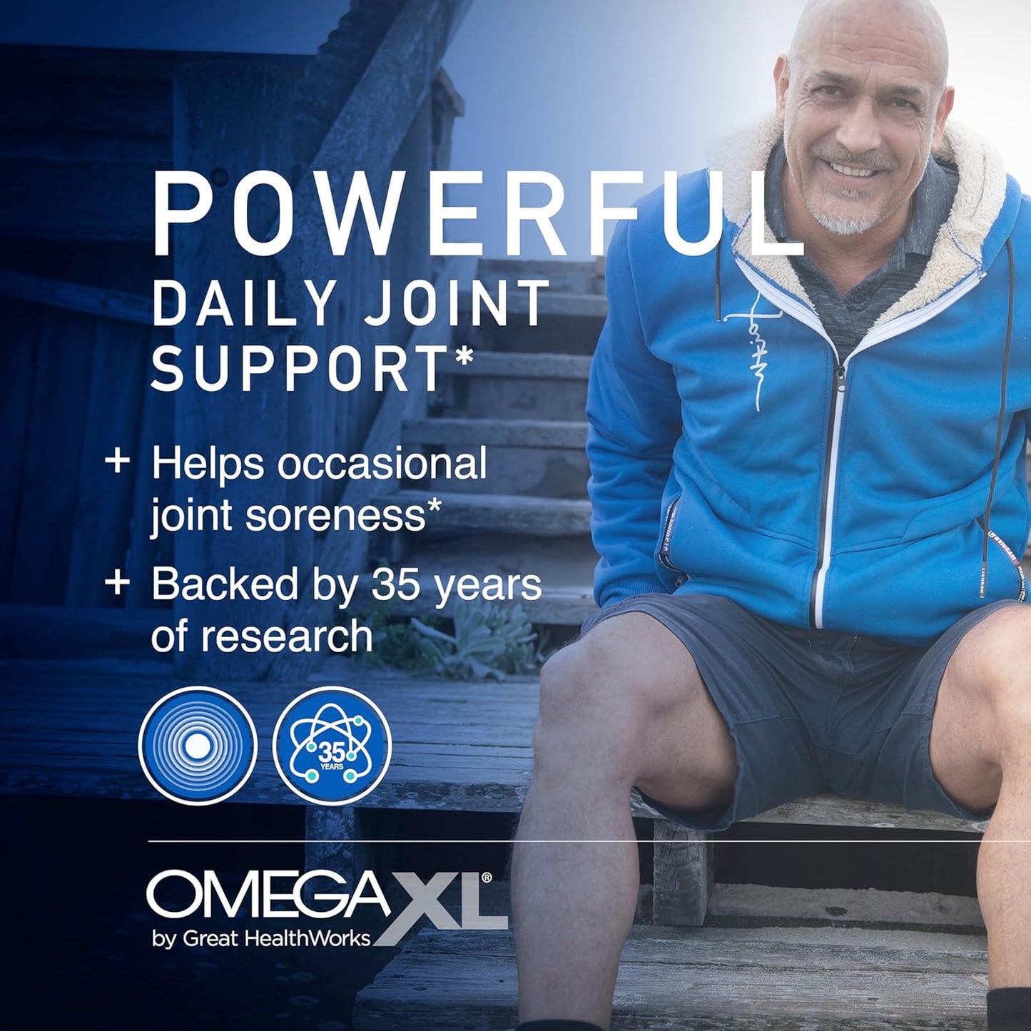 OmegaXL Joint Support Supplement - Natural Muscle/Immune Support, 60 Softgels (2 Pack) & VitaminXL D3 High Potency Daily Vitamin D 5000 IU 125mcg Supplement (30 Softgels)