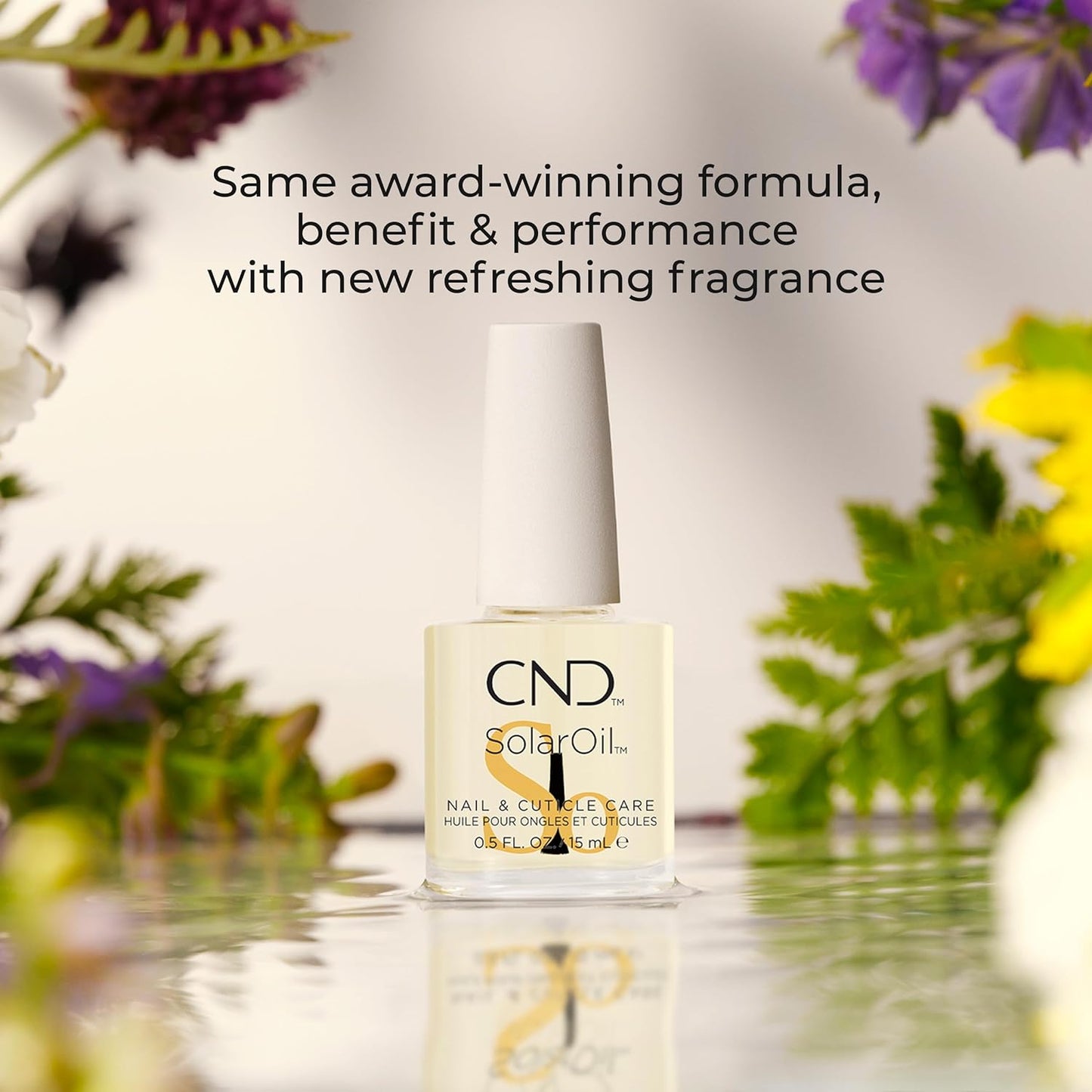 CND Solar Oil Cuticle Oil, Natural Blend Of Jojoba, Vitamin E, Rice Bran and Sweet Almond Oils, Moisturizes and Conditions Skin