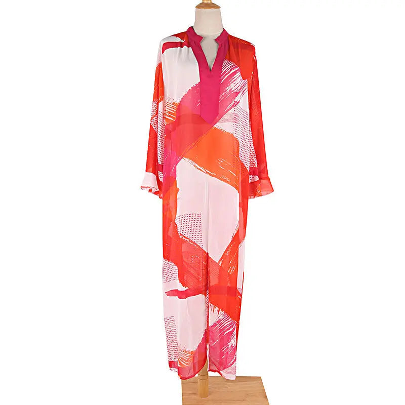 Chiffon Beach Cover-Up for Women Trendy Tags