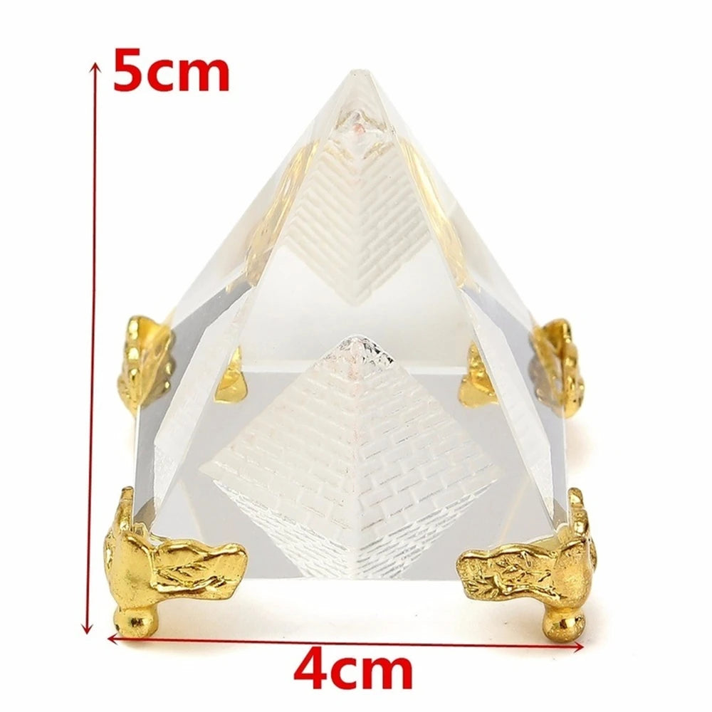 Energy Healing Egyptian Crystal Clear Pyramid