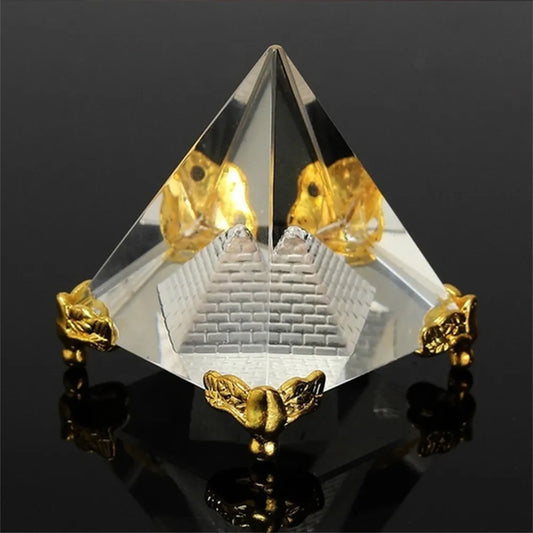 Energy Healing Egyptian Crystal Clear Pyramid