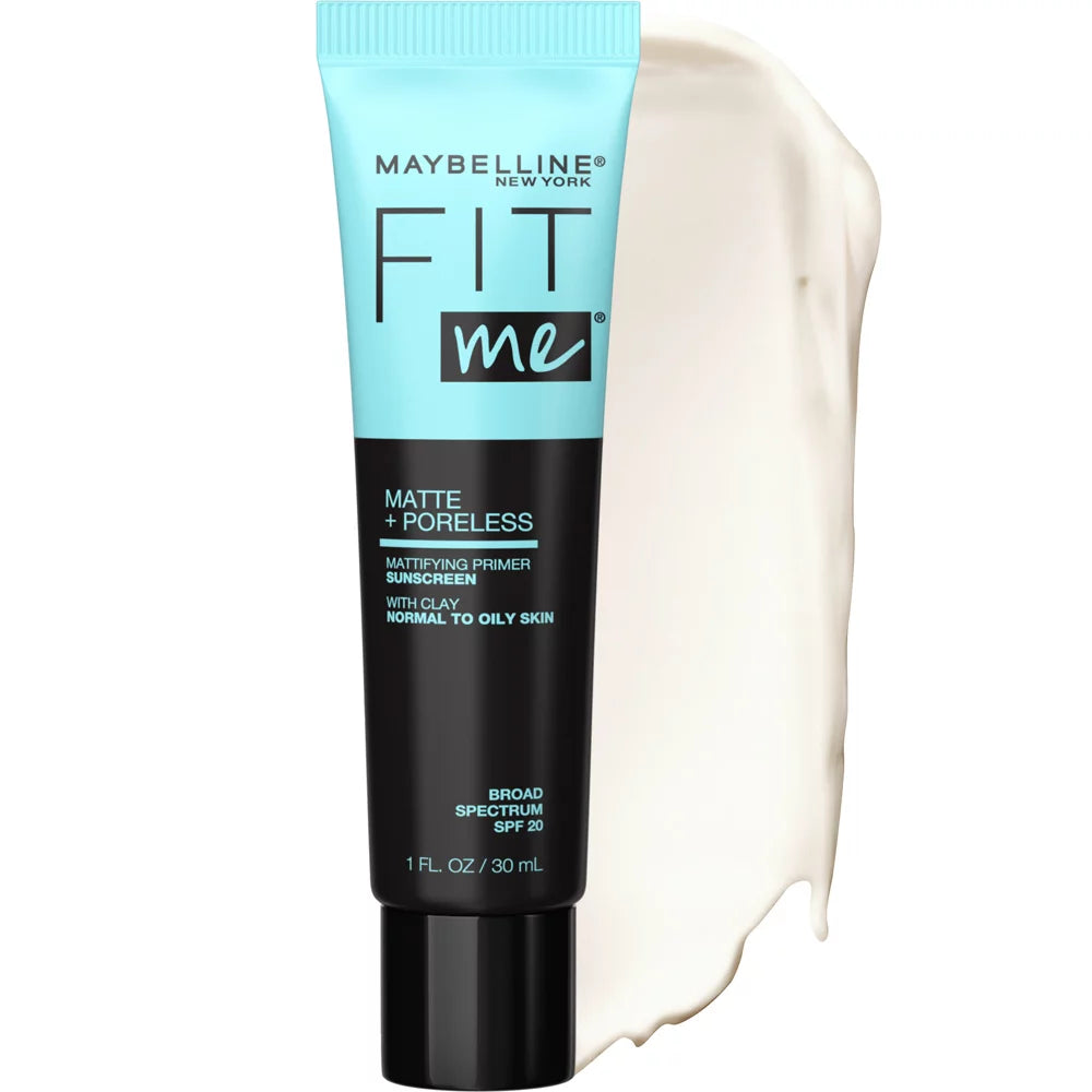 Maybelline Fit Me Matte and Poreless Mattifying Face Primer Makeup, Clear, 1 fl oz