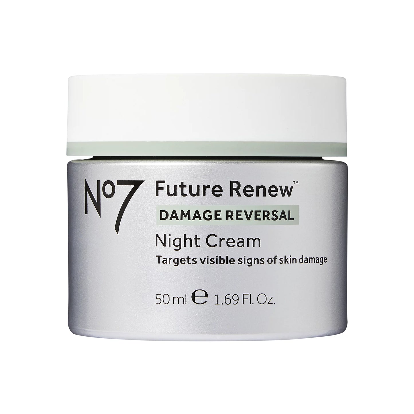 No7 Future Renew Damage Reversal Night Cream Face Moisturizer with Pepticology Peptides, 1.69 oz