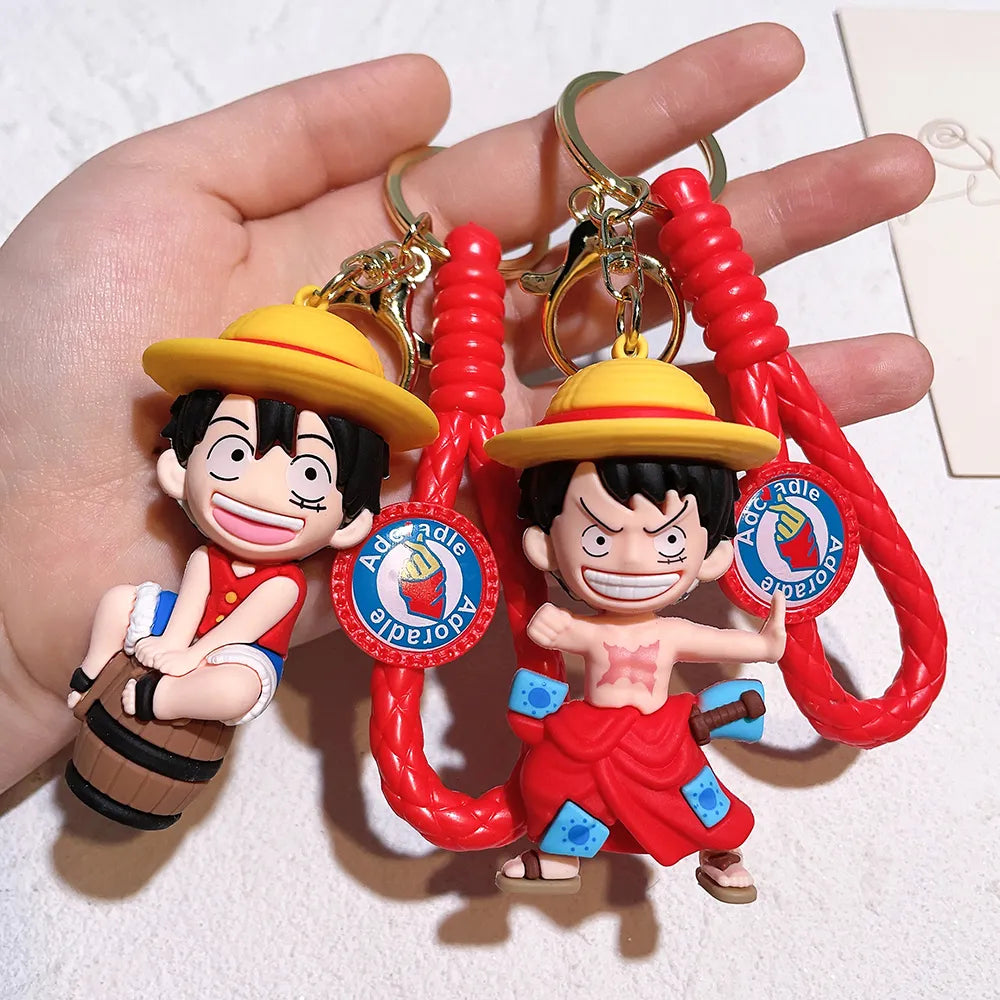 Luffy KeyRing Cartoon Couple Bag Car accessory