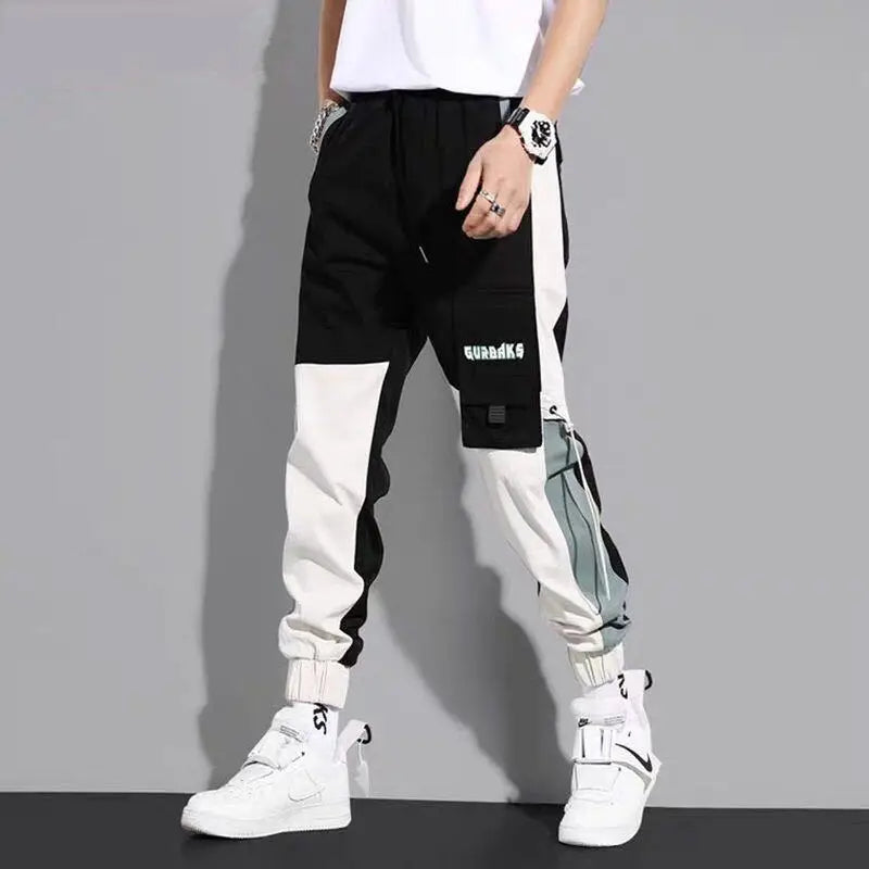 Hip Hop Cargo Pants Men Street wear Cotton