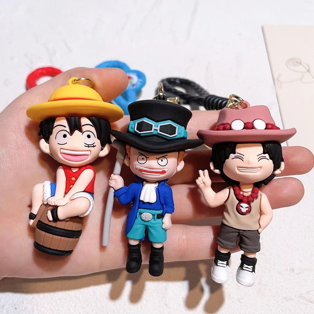 Luffy KeyRing Cartoon Couple Bag Car accessory