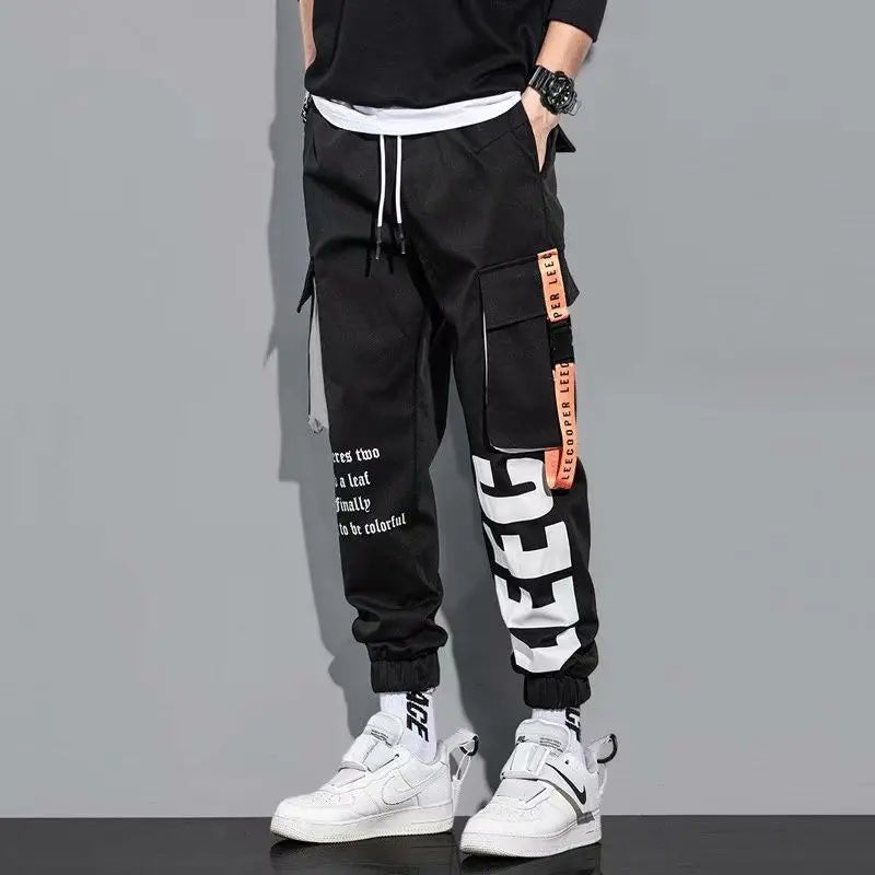 Hip Hop Cargo Pants Men Street wear Cotton