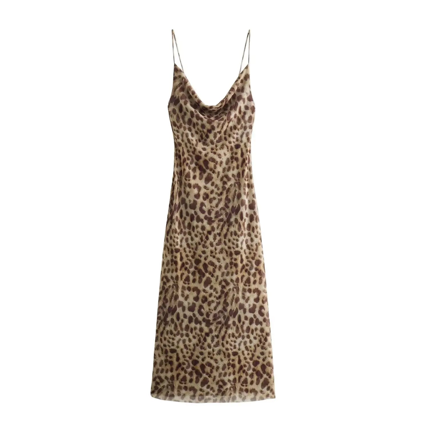 Leopard Print Swing Dress Trendy Tags