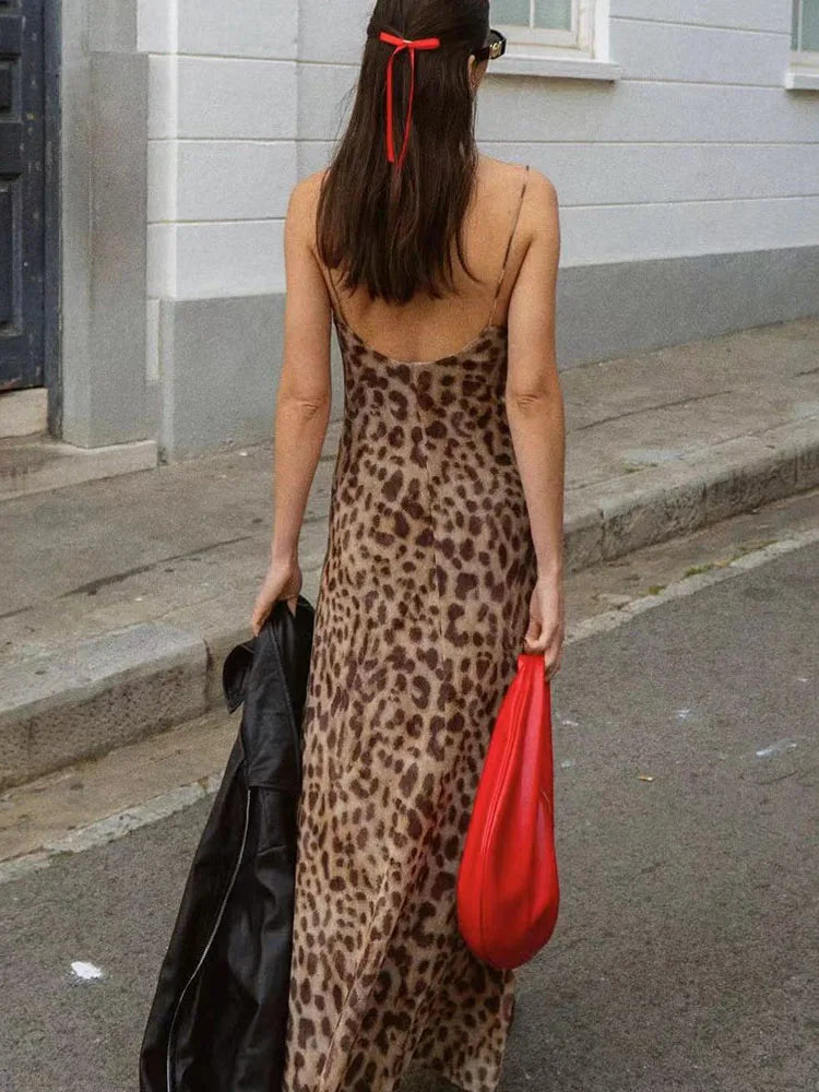 Leopard Print Swing Dress Trendy Tags