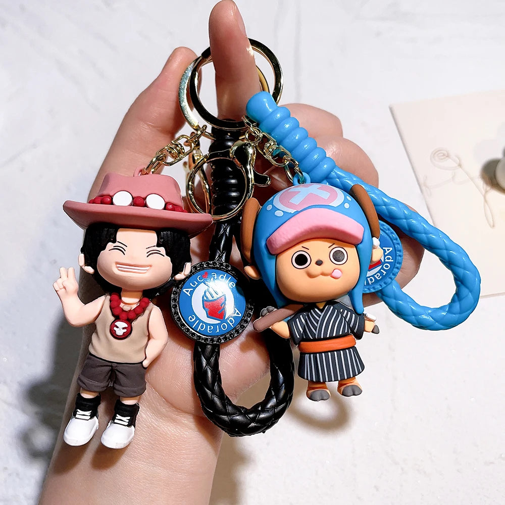 Luffy KeyRing Cartoon Couple Bag Car accessory