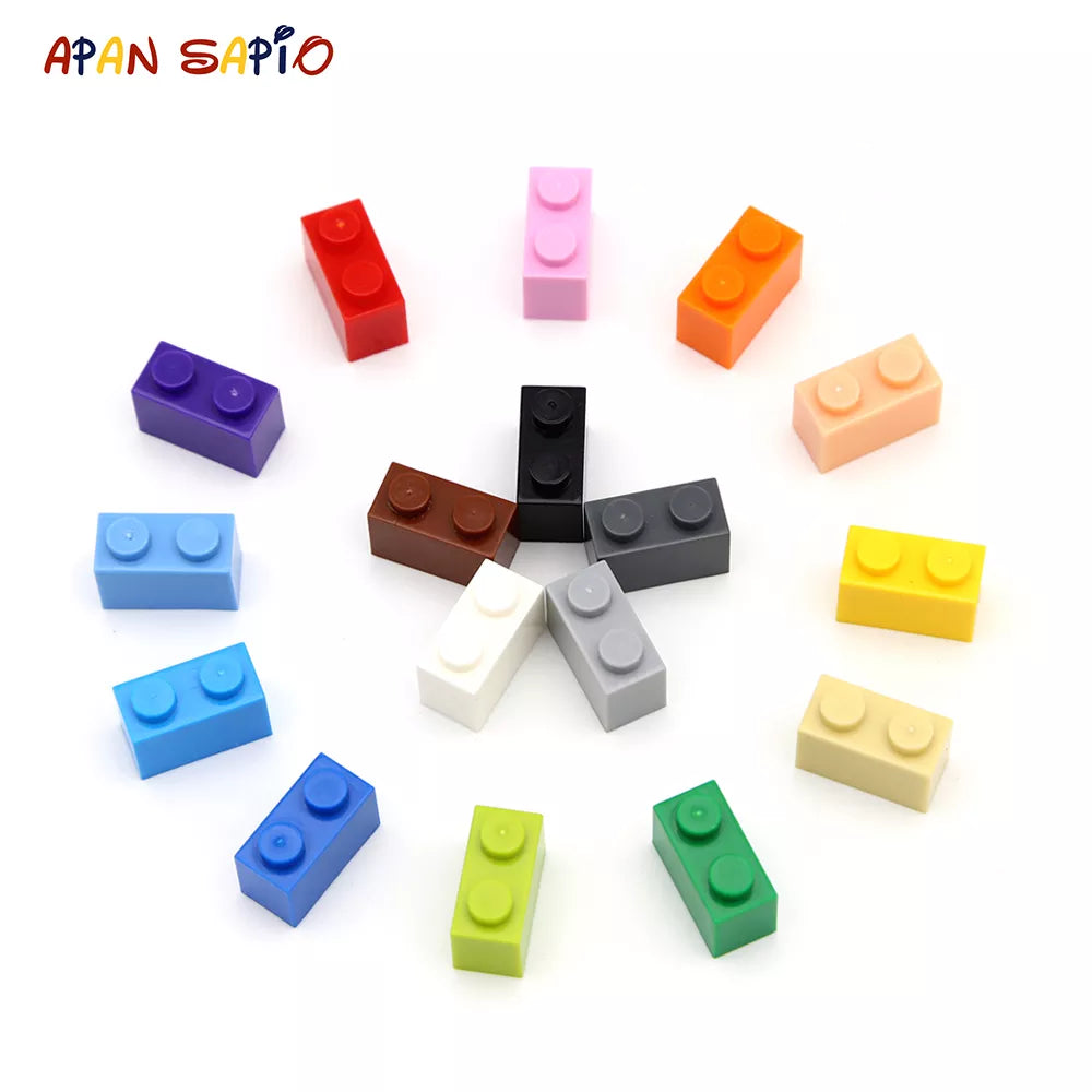 Bricks 1x2 Dot Educational Creative Size Compatible With 3004 Plastic Toys for Children