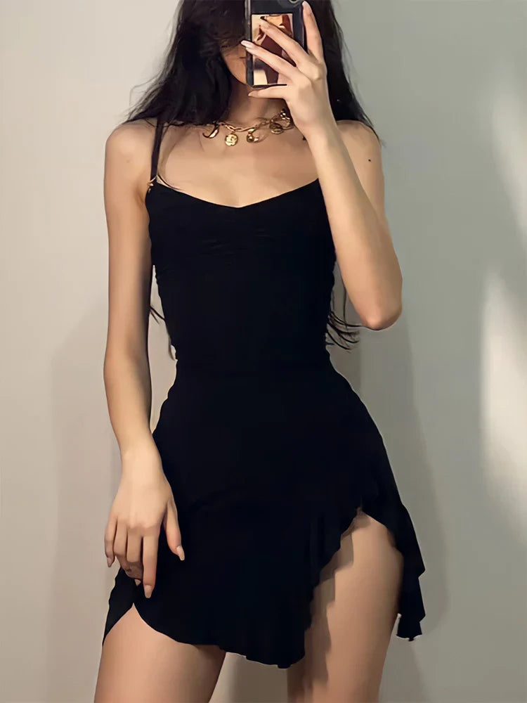 Sexy Black Mini Dress Trendy Tags