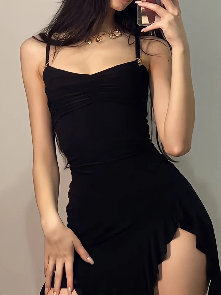 Sexy Black Mini Dress Trendy Tags