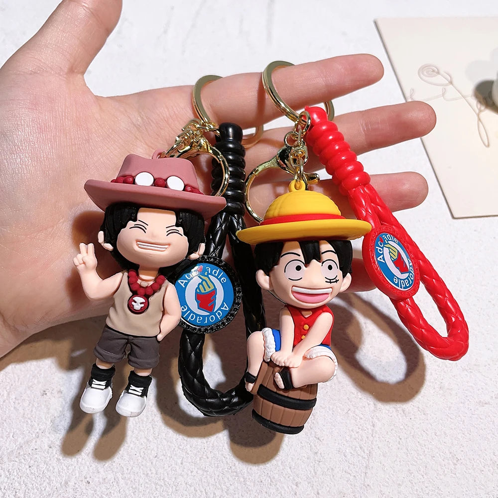 Luffy KeyRing Cartoon Couple Bag Car accessory