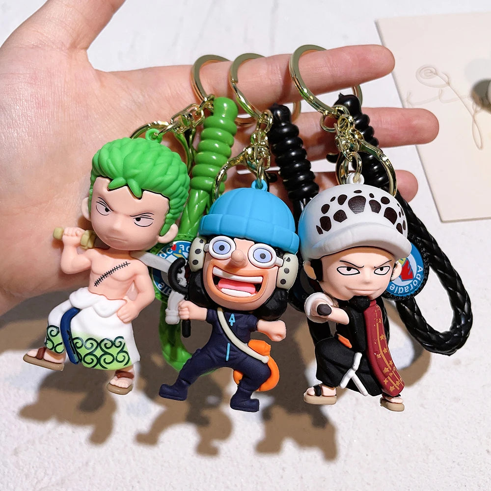 Luffy KeyRing Cartoon Couple Bag Car accessory