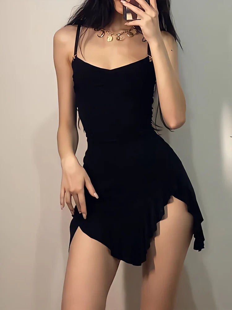 Sexy Black Mini Dress Trendy Tags