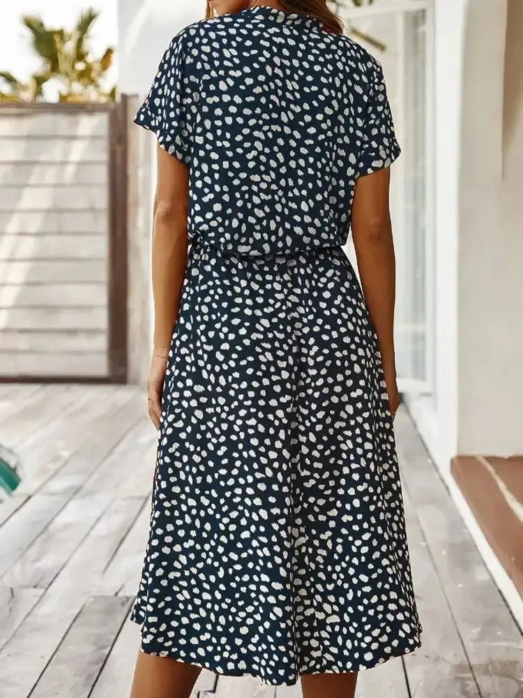 Vintage Polkadot Dress Trendy Tags Store