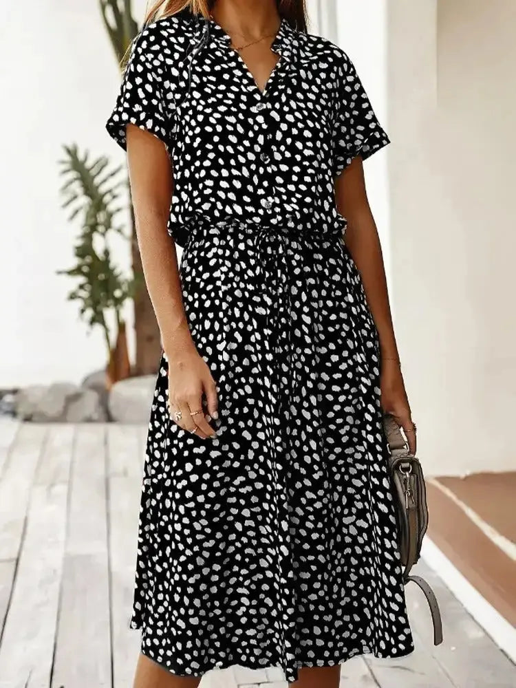 Vintage Polkadot Dress Trendy Tags Store