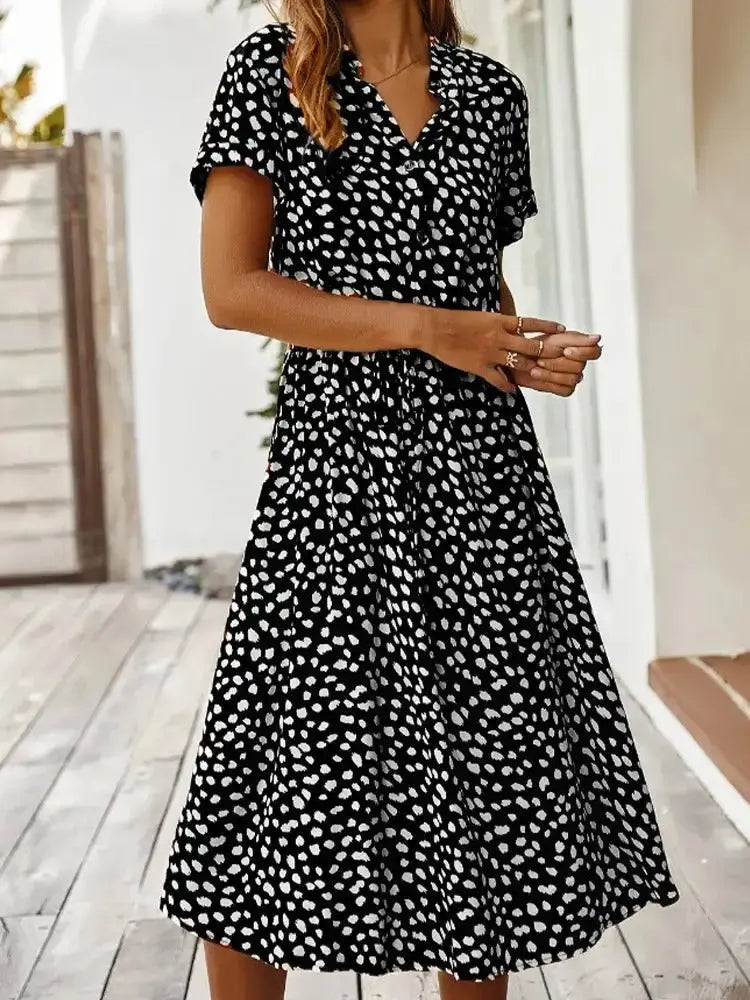 Vintage Polkadot Dress Trendy Tags Store