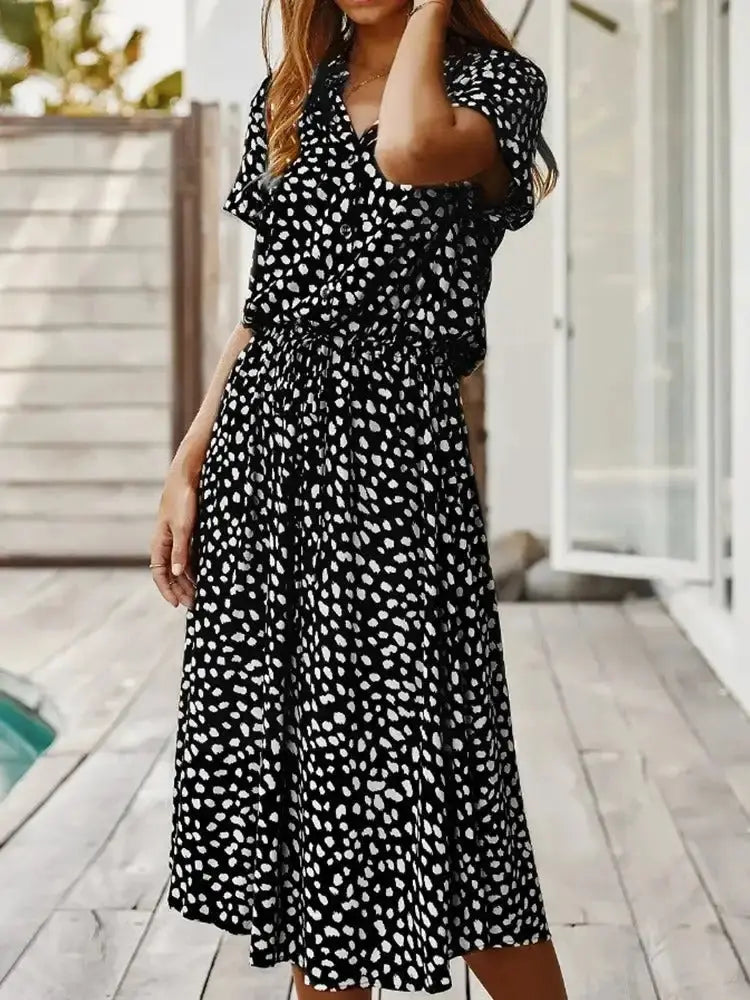 Vintage Polkadot Dress Trendy Tags Store