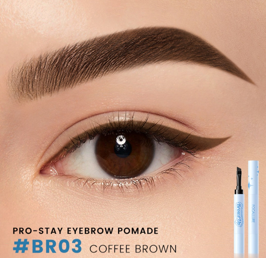 2 In 1 3D Eyebrow Gel Cream Eyeliner Pencil 3 Colors Waterproof Long-lasting Eyebrow Pomade Enhancers